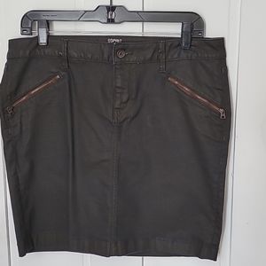 Esprit chocolate brown skirt with stretch.